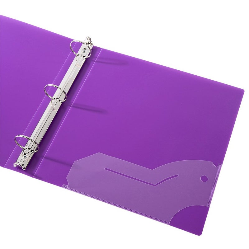 Filexec 3 Ring Binder, 1.5 Inch Capacity, Frosted, Letter Size, 6 Count (Pack of 1) Blueberry, Strawberry, Grape, Lemon, Lime, Tangerine (50160-6493) - Image 3